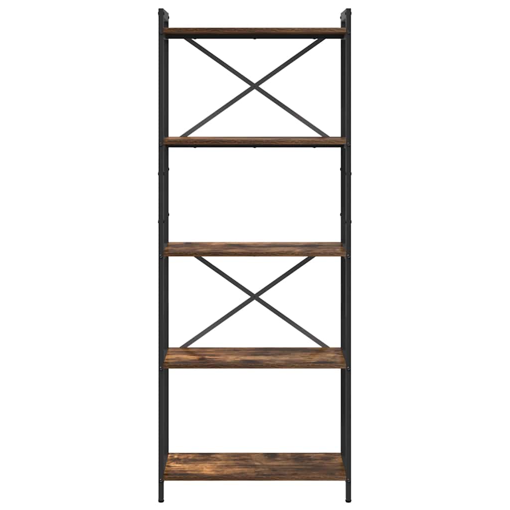 Bibliothèque Chêne fumé 60 x 30 x 153 cm Bois d'ingénierie - XIOS