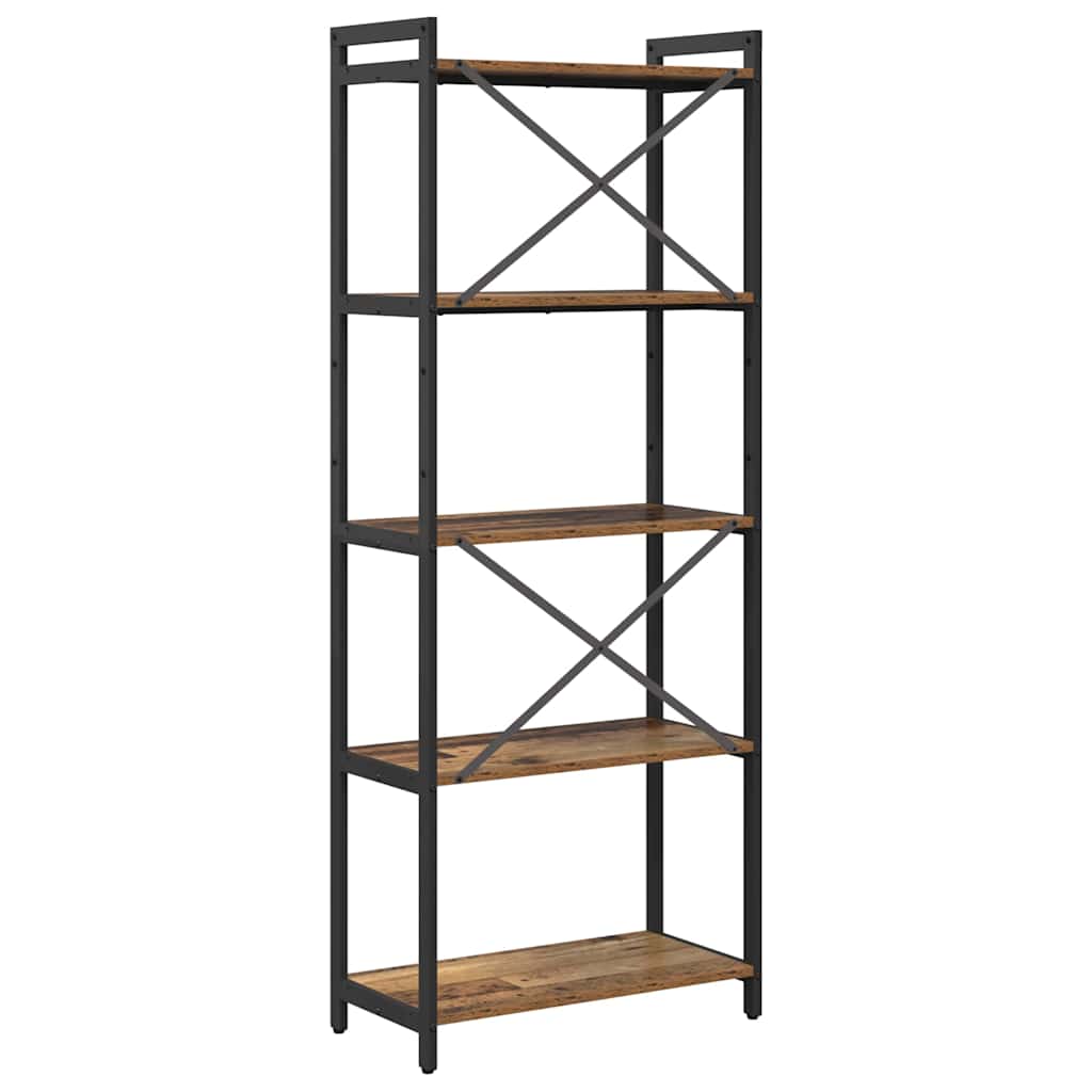Étagère Bois ancien 60 x 30 x 155 cm Bois d'ingénierie - XIOS