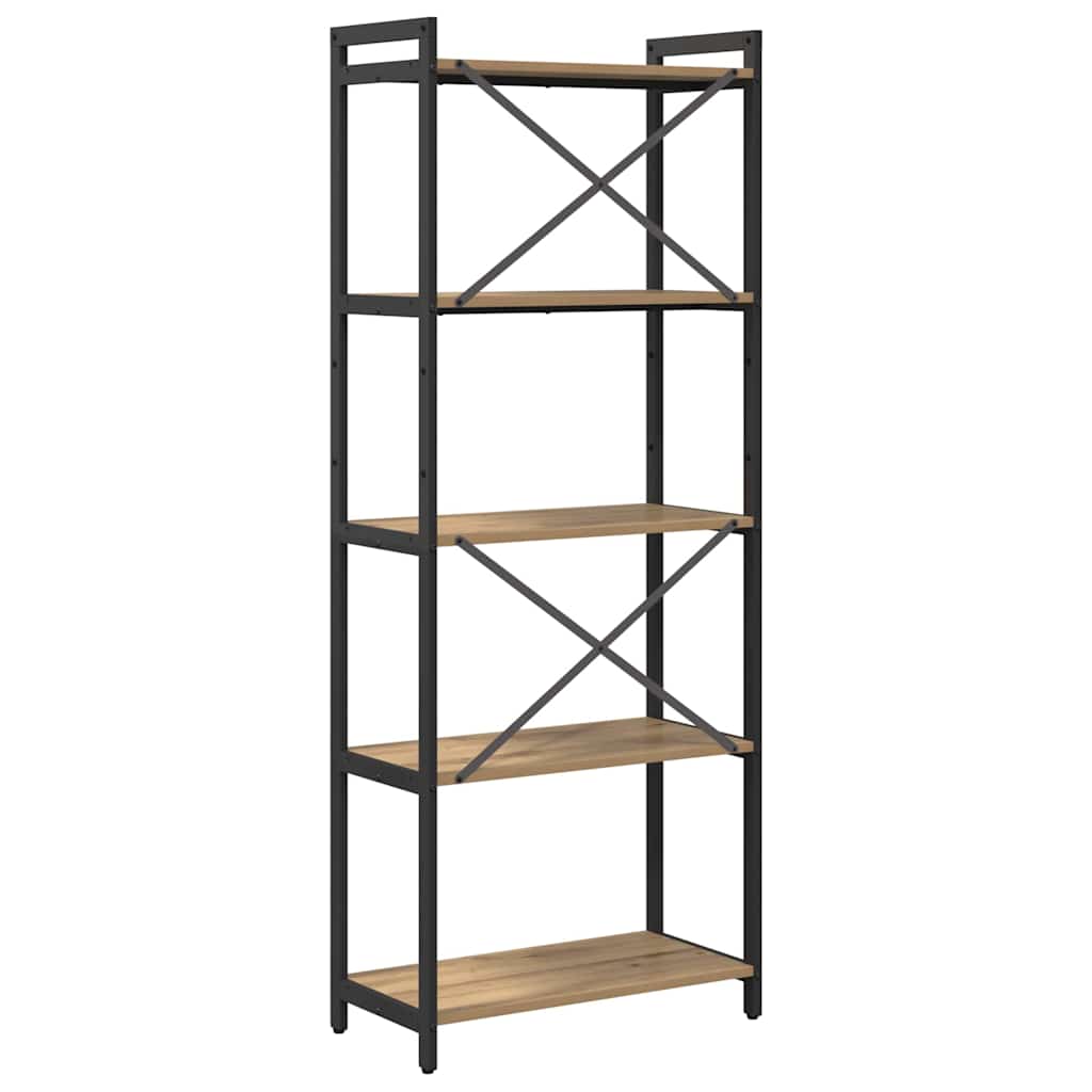 Bibliothèque chêne artisanal 60 x 30 x 153 cm Bois d'ingénierie - XIOS