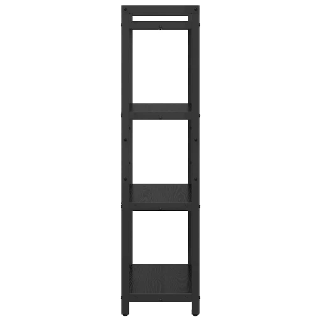 Étagère 60 x 30 x 120 cm Bois d'ingénierie Chêne noir - XIOS