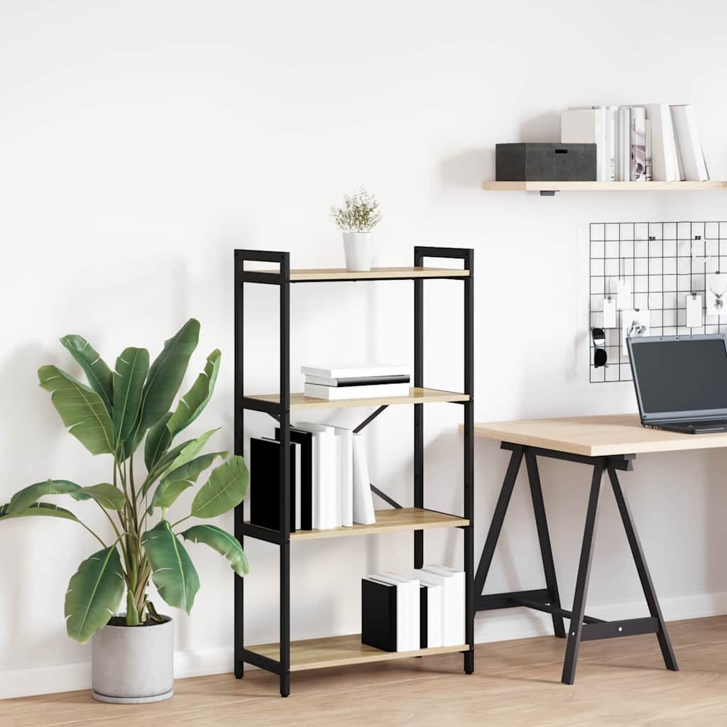 Bibliothèque Chêne sonoma 60 x 30 x 118 cm Bois d'ingénierie - XIOS