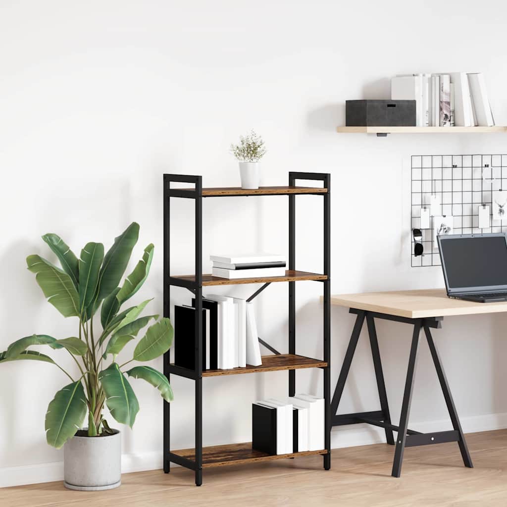 Bibliothèque Bois ancien 60 x 30 x 118 cm Bois d'ingénierie - XIOS