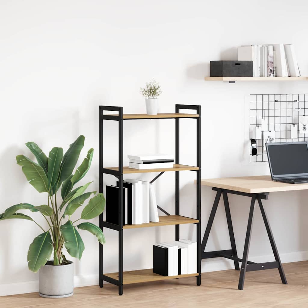 Bibliothèque chêne artisanal 60 x 30 x 118 cm Bois d'ingénierie - XIOS