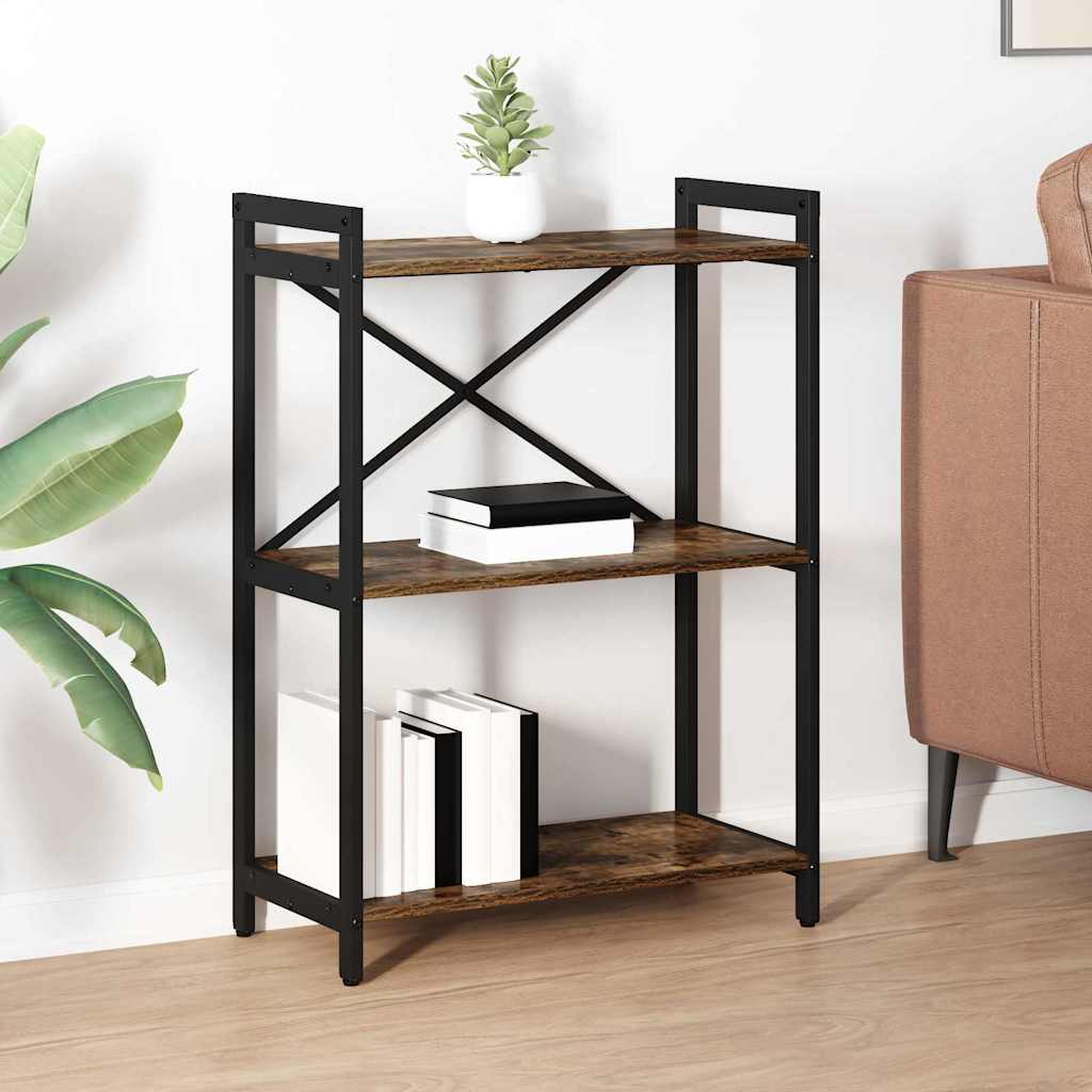 Étagère 60 x 30 x 85 cm Bois d'ingénierie Chêne fumé - XIOS