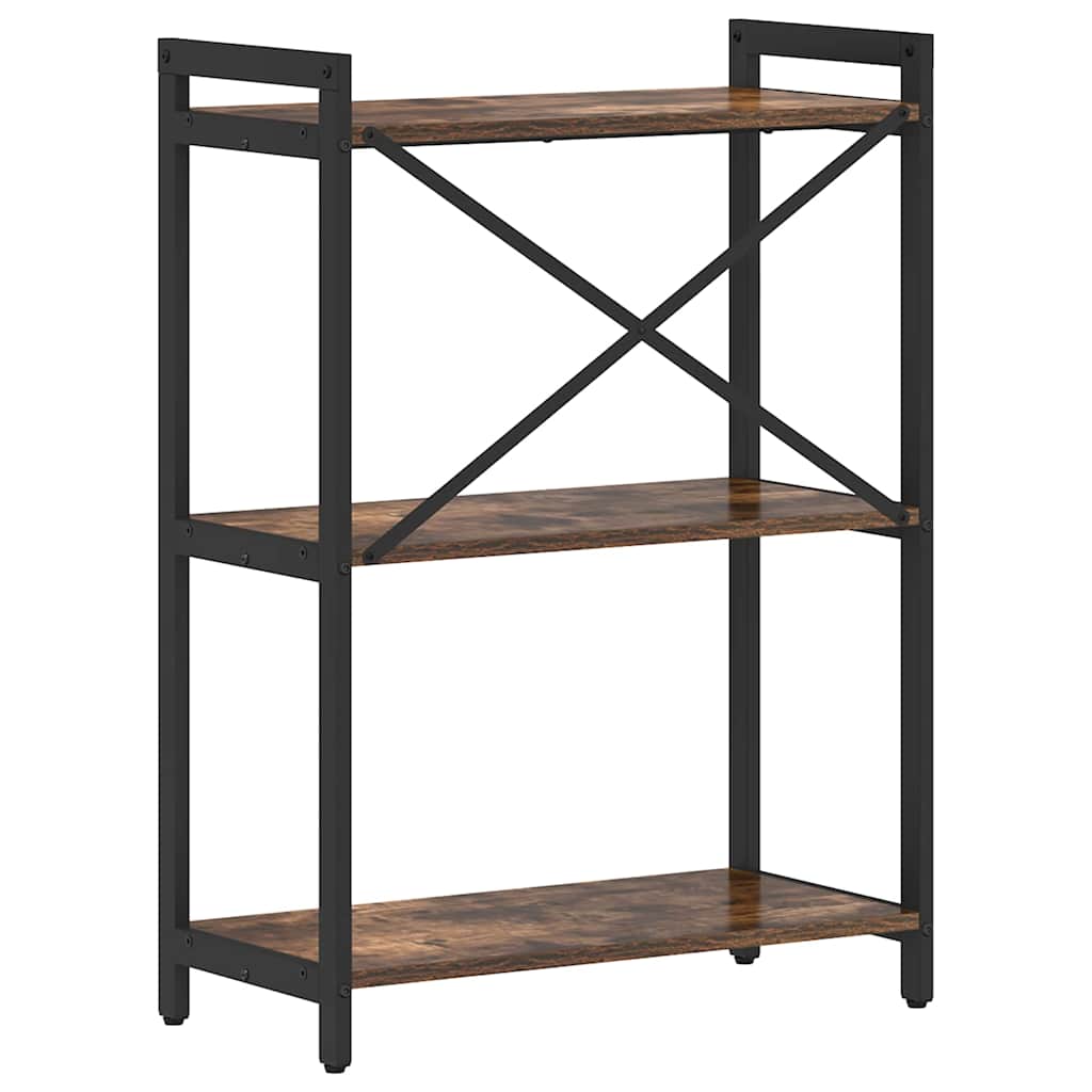 Étagère 60 x 30 x 85 cm Bois d'ingénierie Chêne fumé - XIOS
