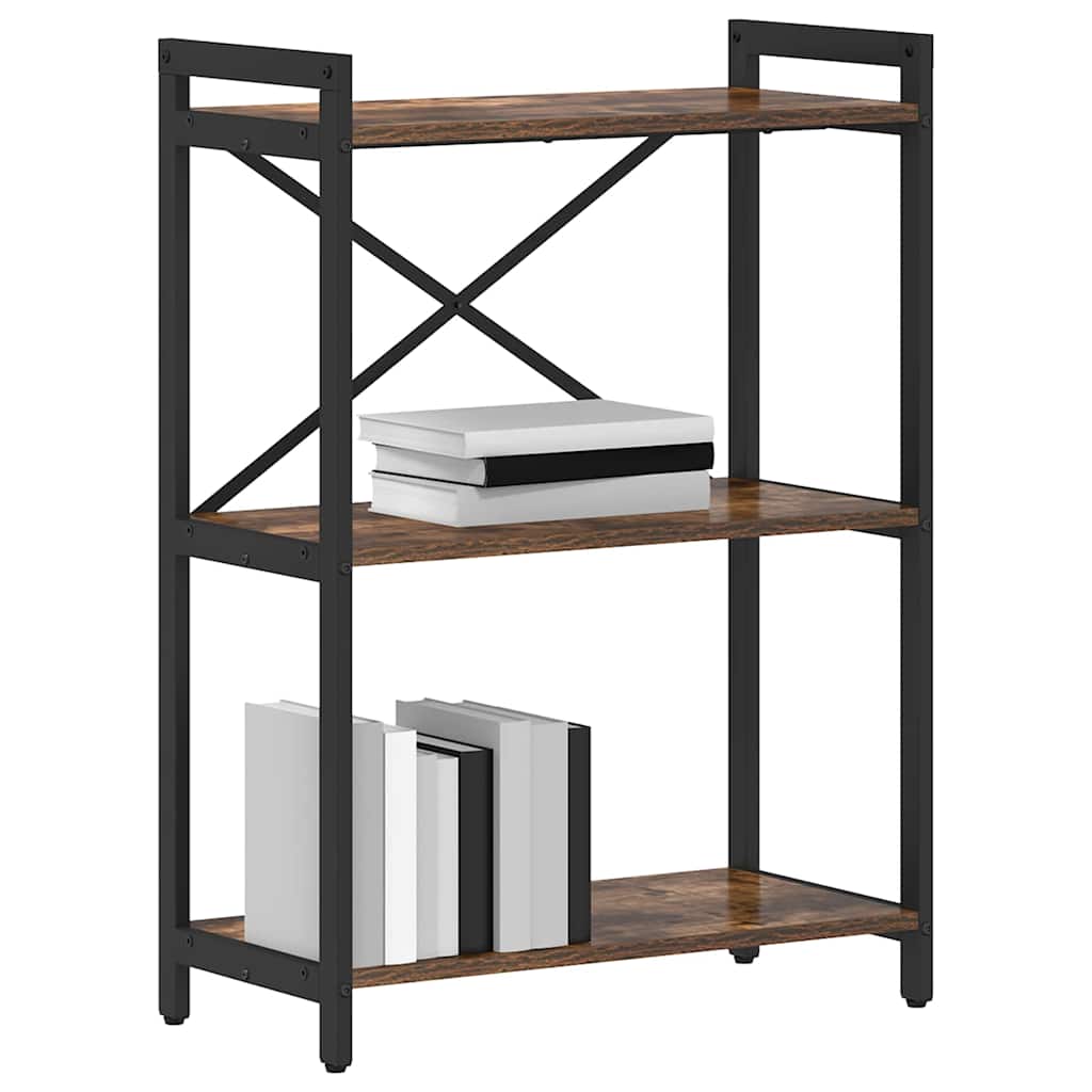 Étagère 60 x 30 x 85 cm Bois d'ingénierie Chêne fumé - XIOS