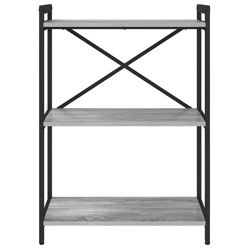 Bibliothèque Sonoma gris 60 x 30 x 83 cm Bois d'ingénierie - XIOS