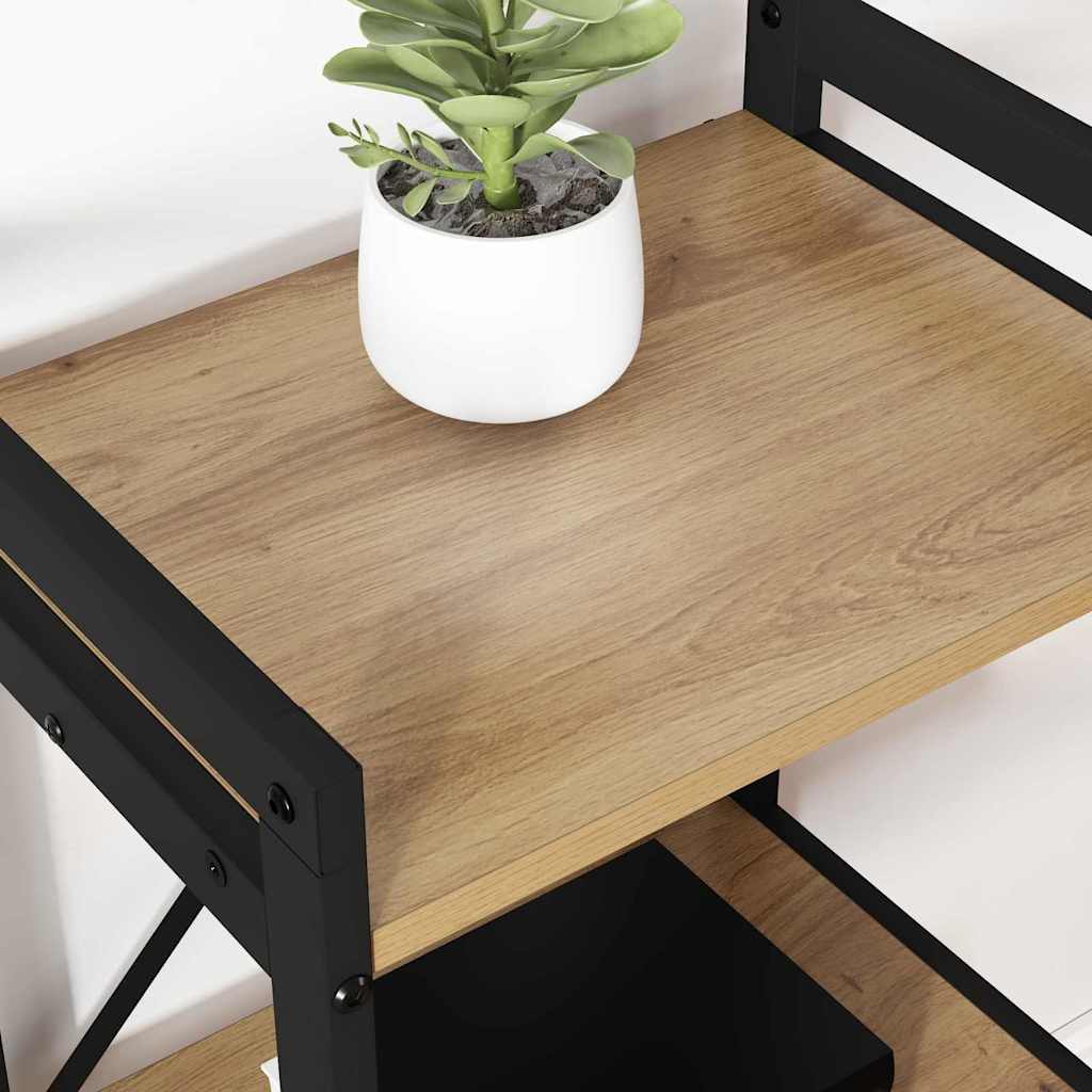 Bibliothèque chêne artisanal 60 x 30 x 83 cm Bois d'ingénierie - XIOS