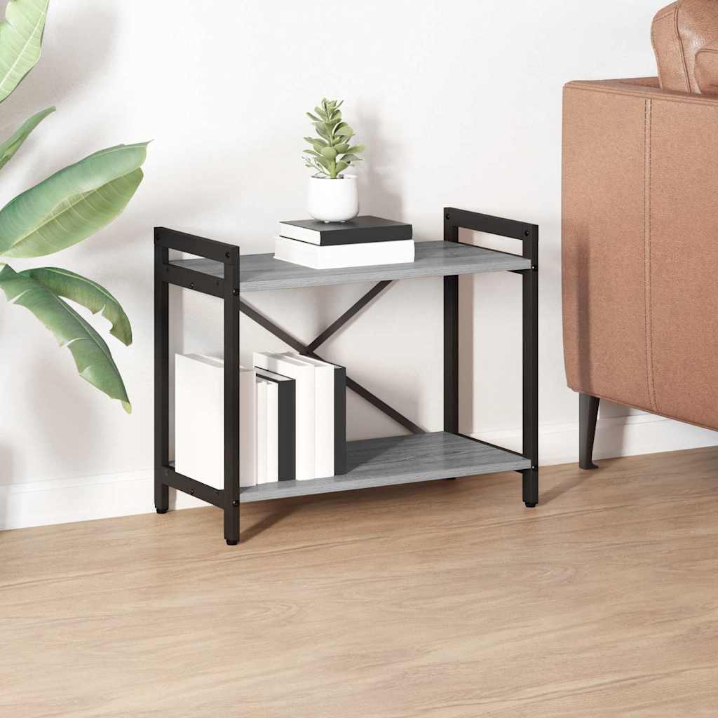 Bibliothèque Sonoma gris 60 x 30 x 48.5 cm Bois d'ingénierie - XIOS