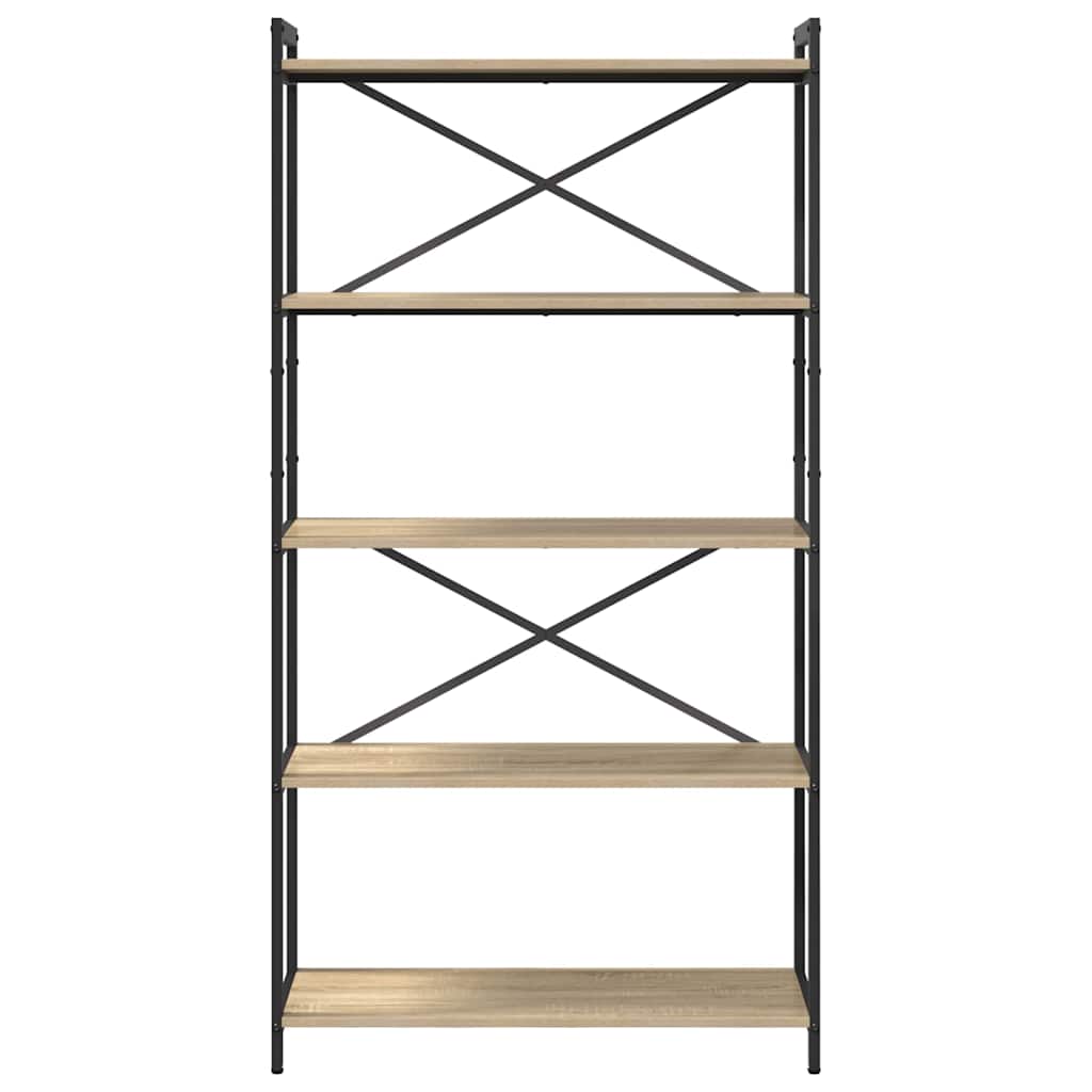 Bibliothèque Chêne sonoma 80 x 30 x 153 cm Bois d'ingénierie - XIOS