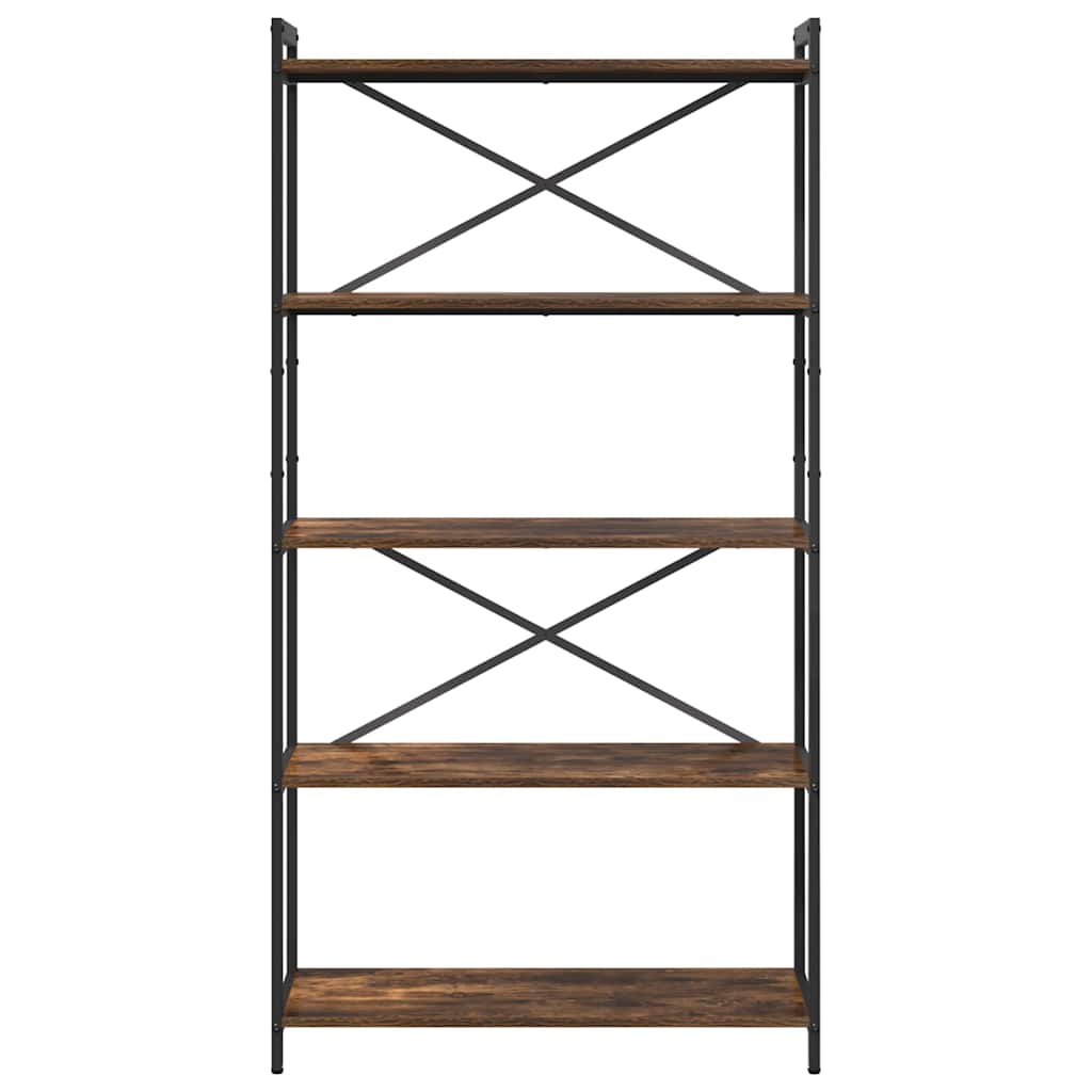 Bibliothèque Chêne fumé 80 x 30 x 153 cm Bois d'ingénierie - XIOS