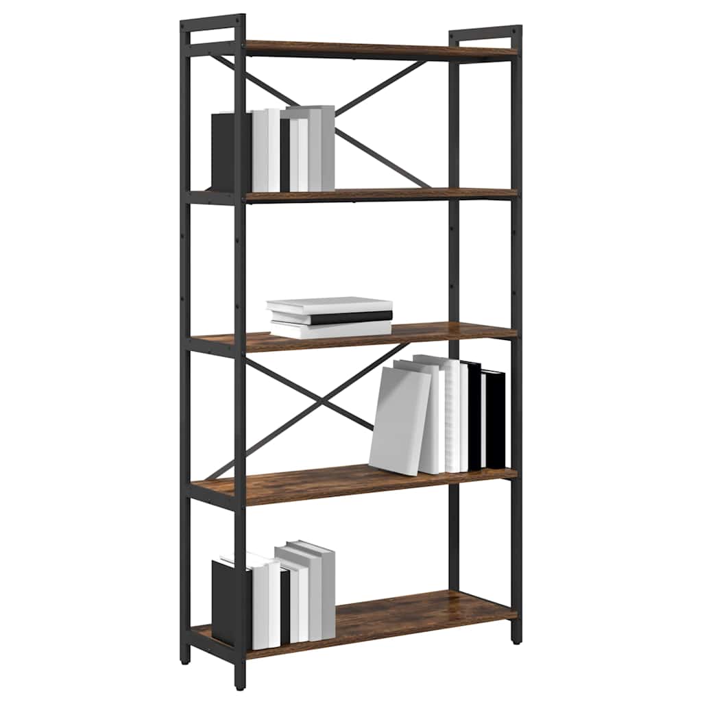 Étagère Chêne fumé 80 x 30 x 155 cm Bois d'ingénierie - XIOS