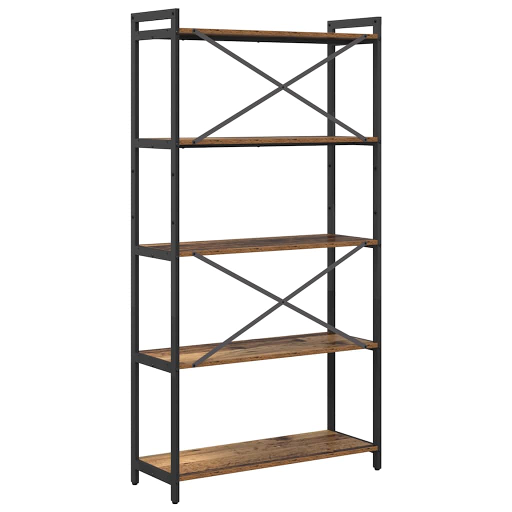 Étagère Bois ancien 80 x 30 x 155 cm Bois d'ingénierie - XIOS