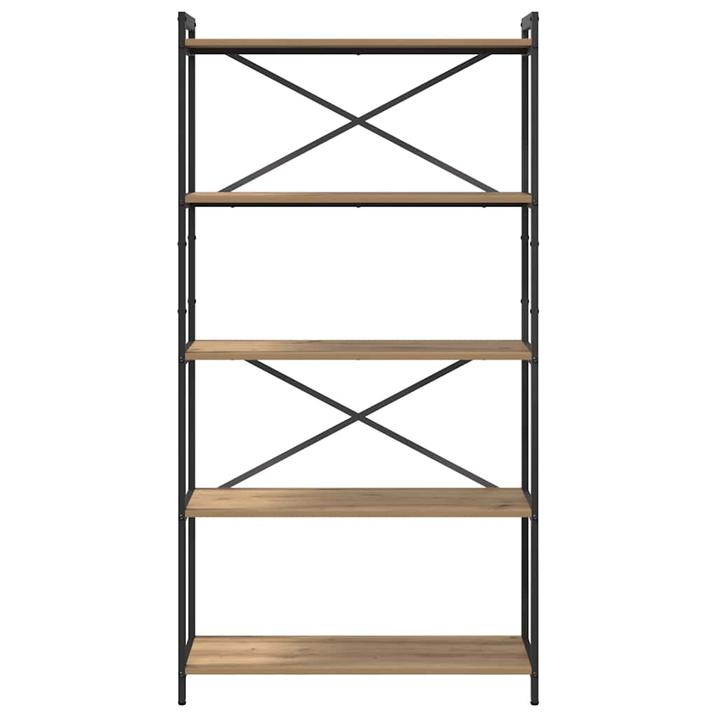 Bibliothèque chêne artisanal 80 x 30 x 153 cm Bois d'ingénierie - XIOS