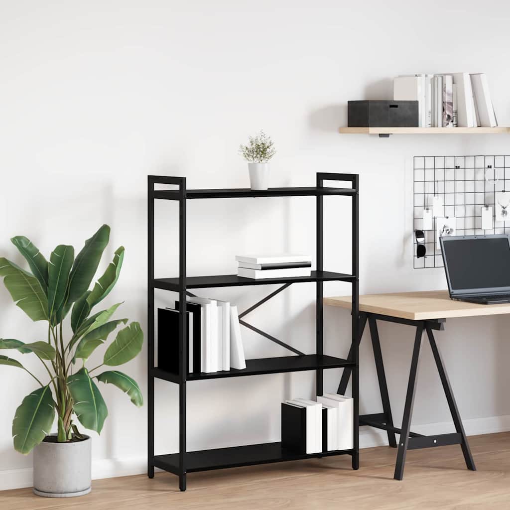 Bibliothèque Chêne noir 80 x 30 x 118 cm Bois d'ingénierie - XIOS