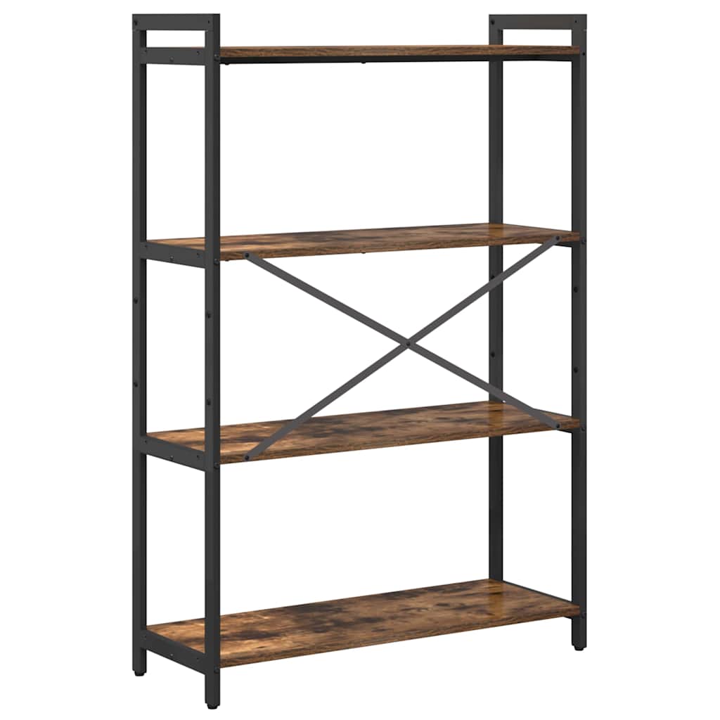 Bibliothèque Chêne fumé 80 x 30 x 118 cm Bois d'ingénierie - XIOS