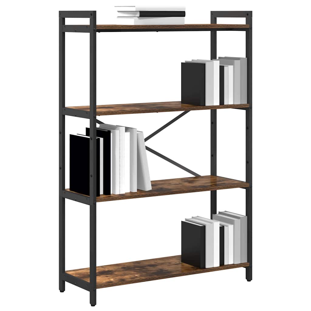 Bibliothèque Chêne fumé 80 x 30 x 118 cm Bois d'ingénierie - XIOS