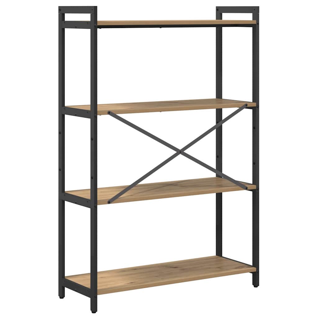 Bibliothèque chêne artisanal 80 x 30 x 118 cm Bois d'ingénierie - XIOS