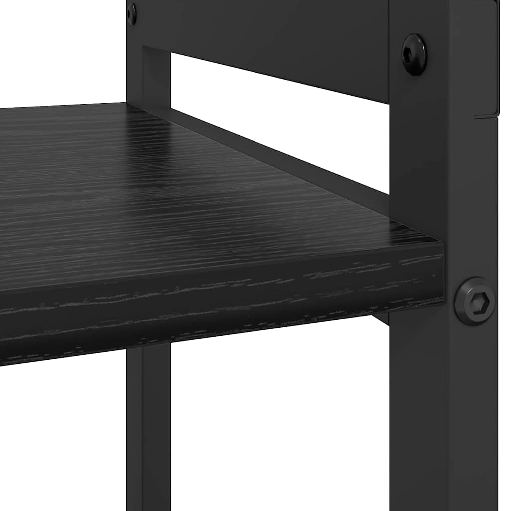 Bibliothèque Chêne noir 80 x 30 x 83 cm Bois d'ingénierie - XIOS