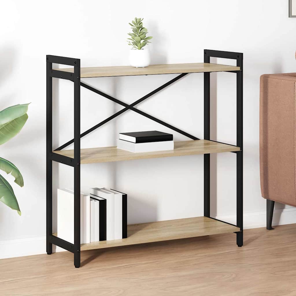 Bibliothèque Chêne sonoma 80 x 30 x 83 cm Bois d'ingénierie - XIOS