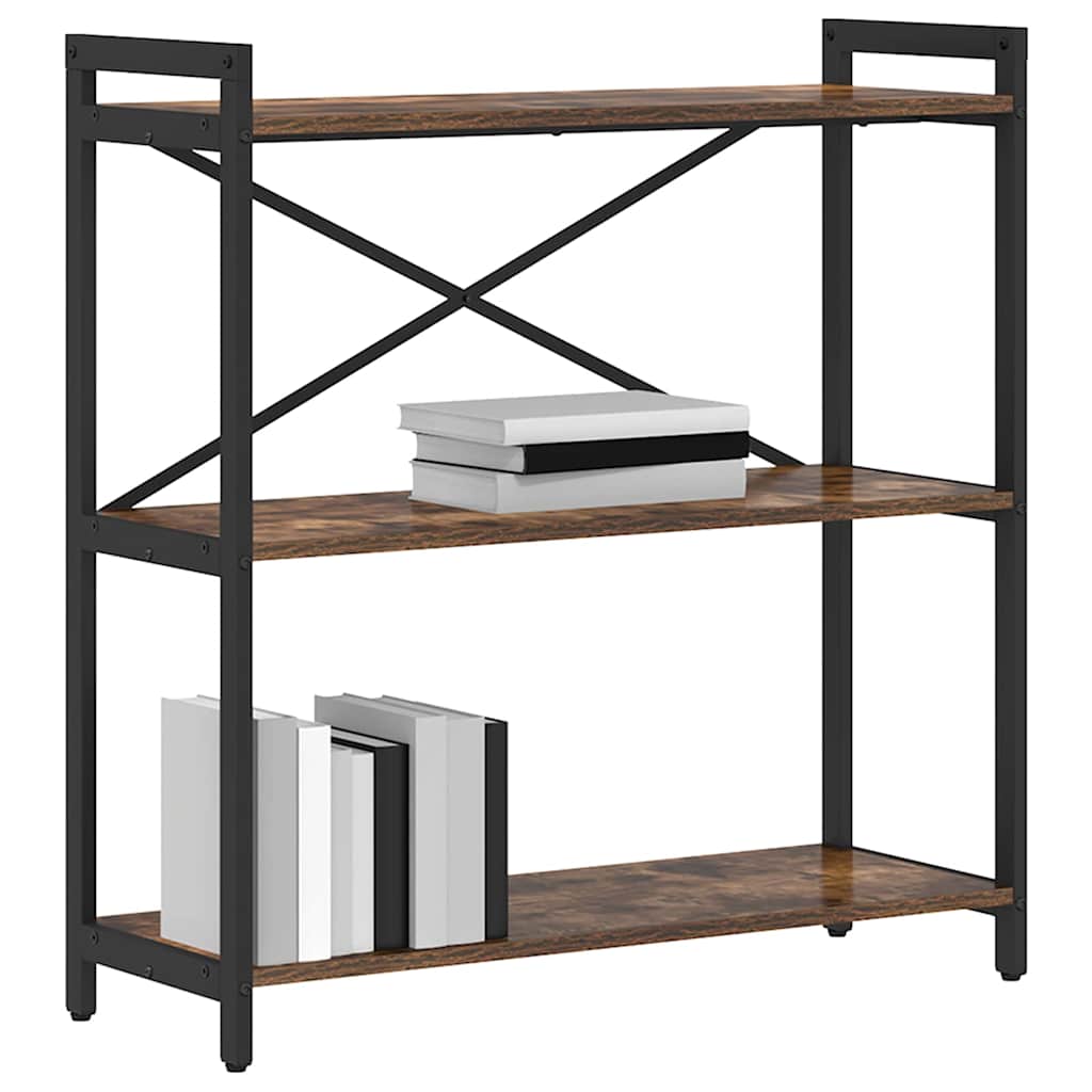 Bibliothèque Chêne fumé 80 x 30 x 83 cm Bois d'ingénierie - XIOS