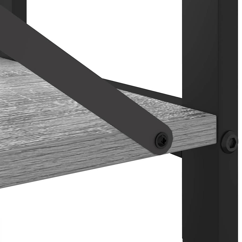 Bibliothèque Sonoma gris 80 x 30 x 83 cm Bois d'ingénierie - XIOS