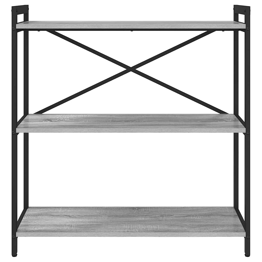 Bibliothèque Sonoma gris 80 x 30 x 83 cm Bois d'ingénierie - XIOS