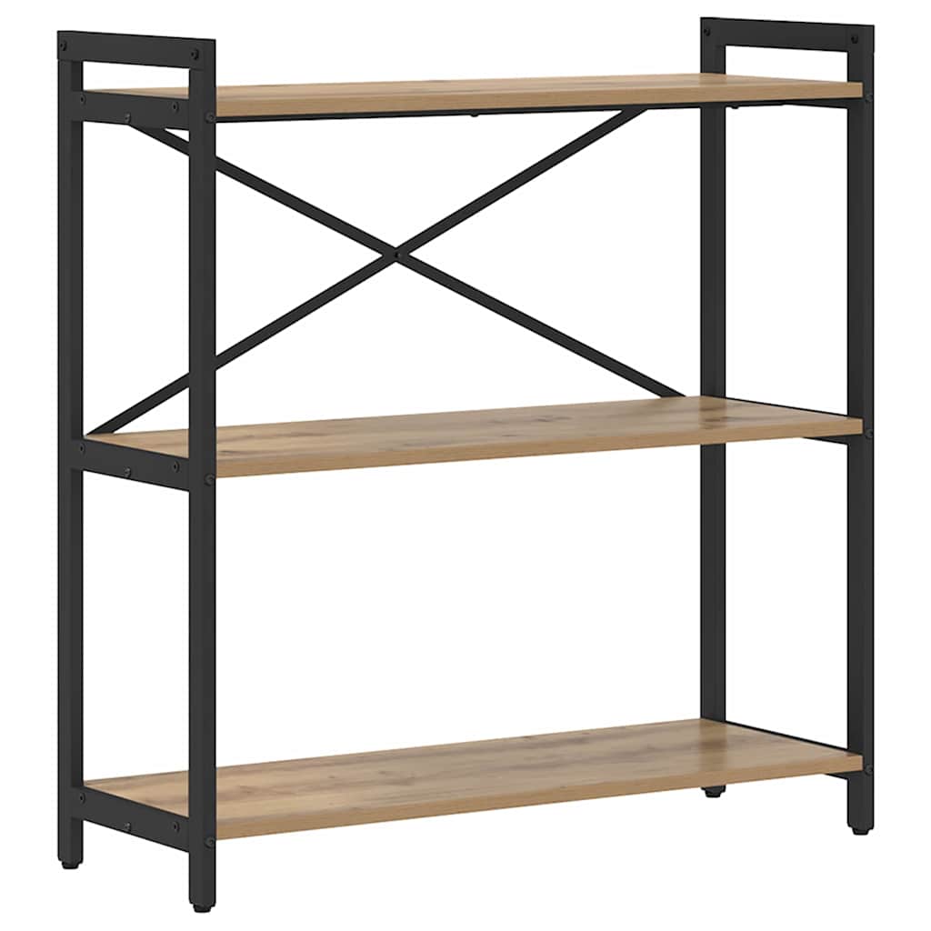 Bibliothèque chêne artisanal 80 x 30 x 83 cm Bois d'ingénierie - XIOS