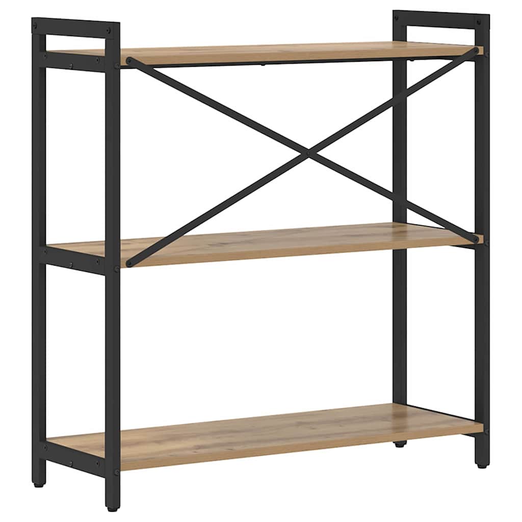 Bibliothèque chêne artisanal 80 x 30 x 83 cm Bois d'ingénierie - XIOS