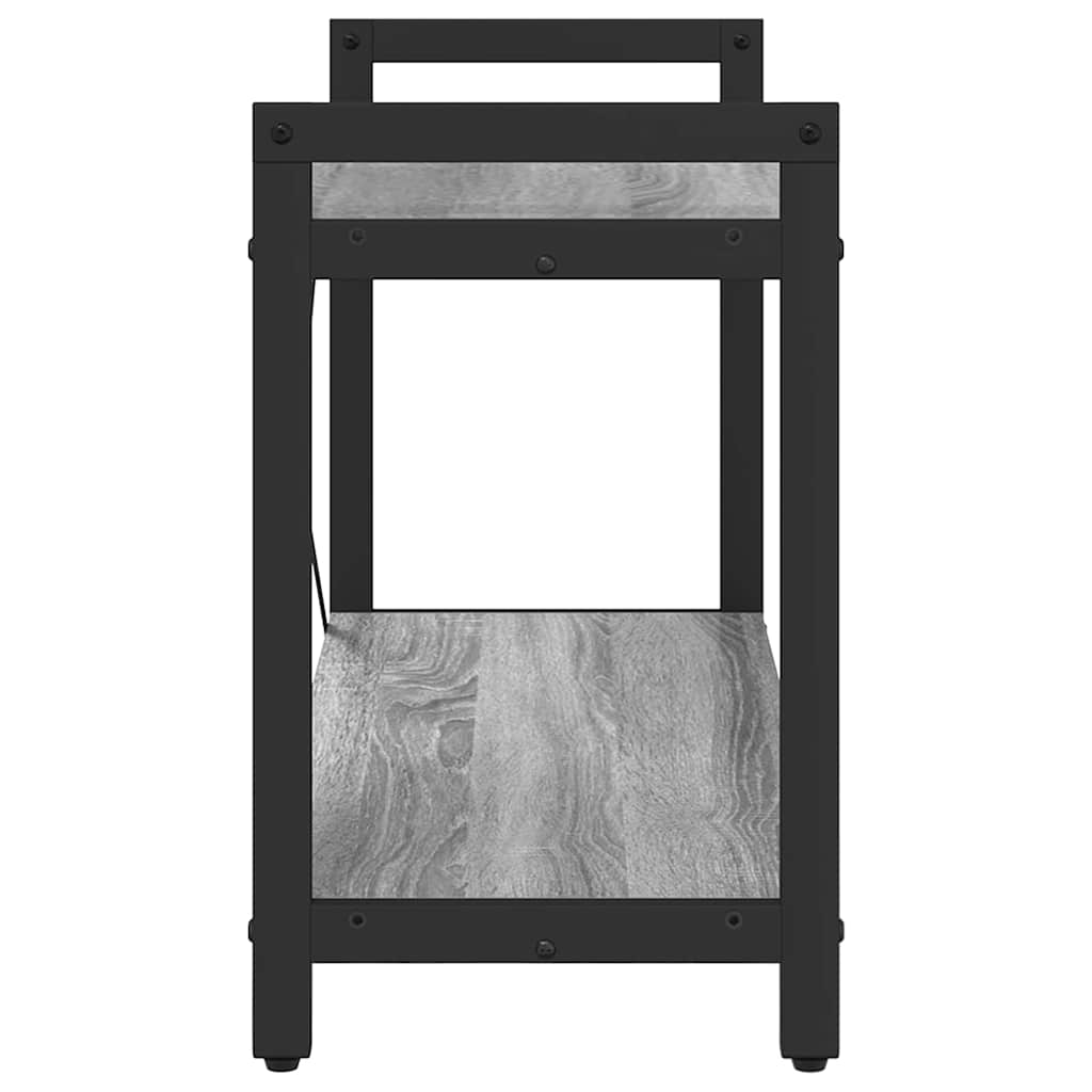 Bibliothèque Sonoma gris 80 x 30 x 48.5 cm Bois d'ingénierie - XIOS