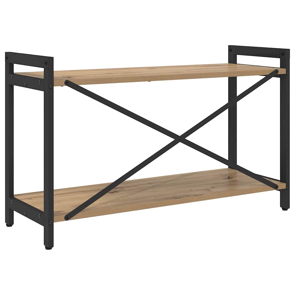 Bibliothèque chêne artisanal 80 x 30 x 48.5 cm - XIOS