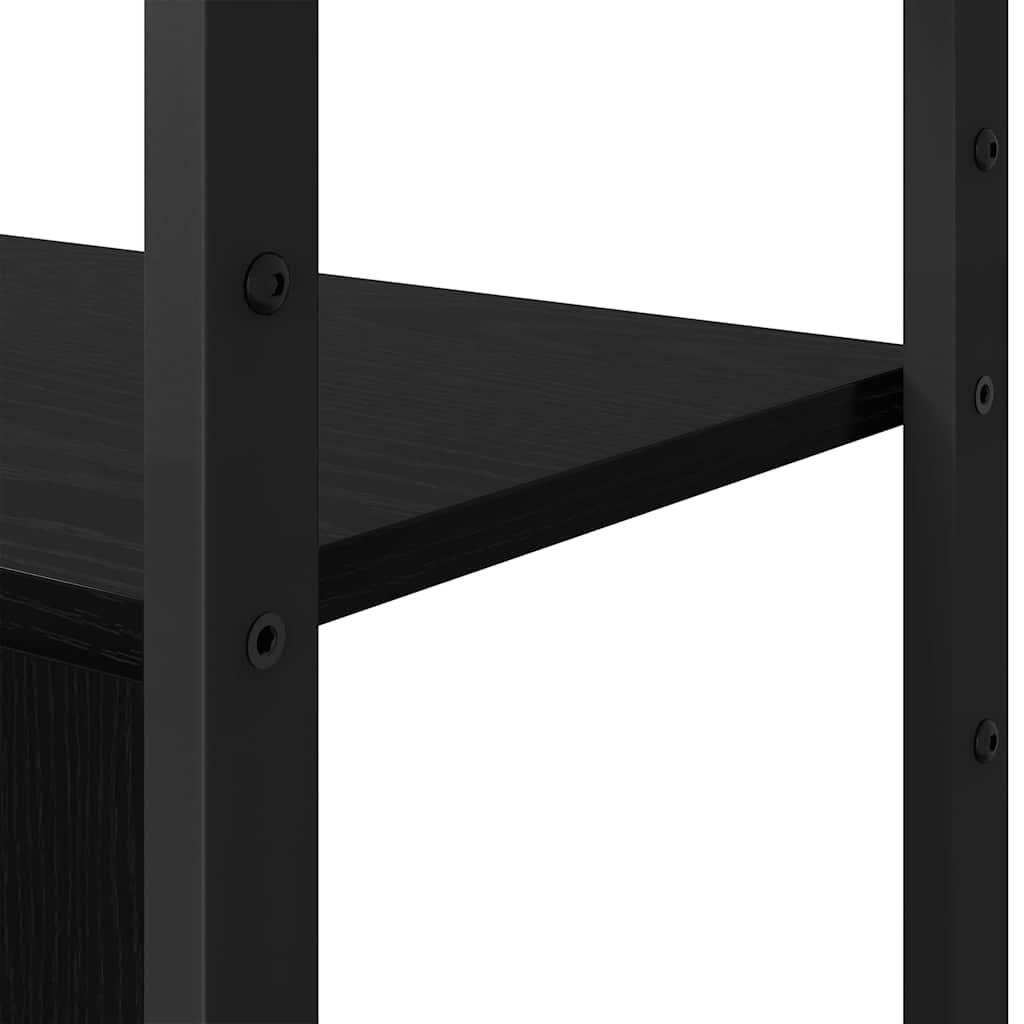 Étagère Chêne noir 80 x 30 x 155,5 cm Bois d'ingénierie