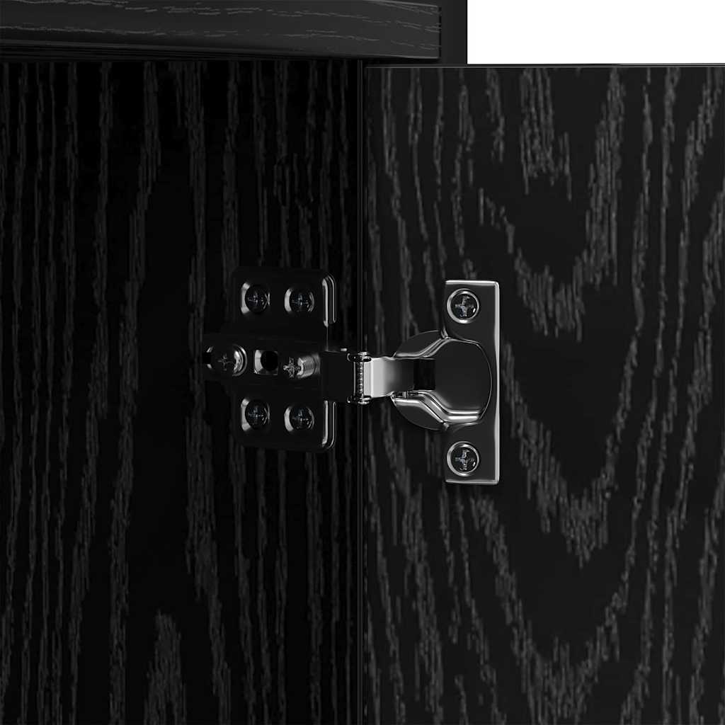 Étagère Chêne noir 80 x 30 x 155,5 cm Bois d'ingénierie