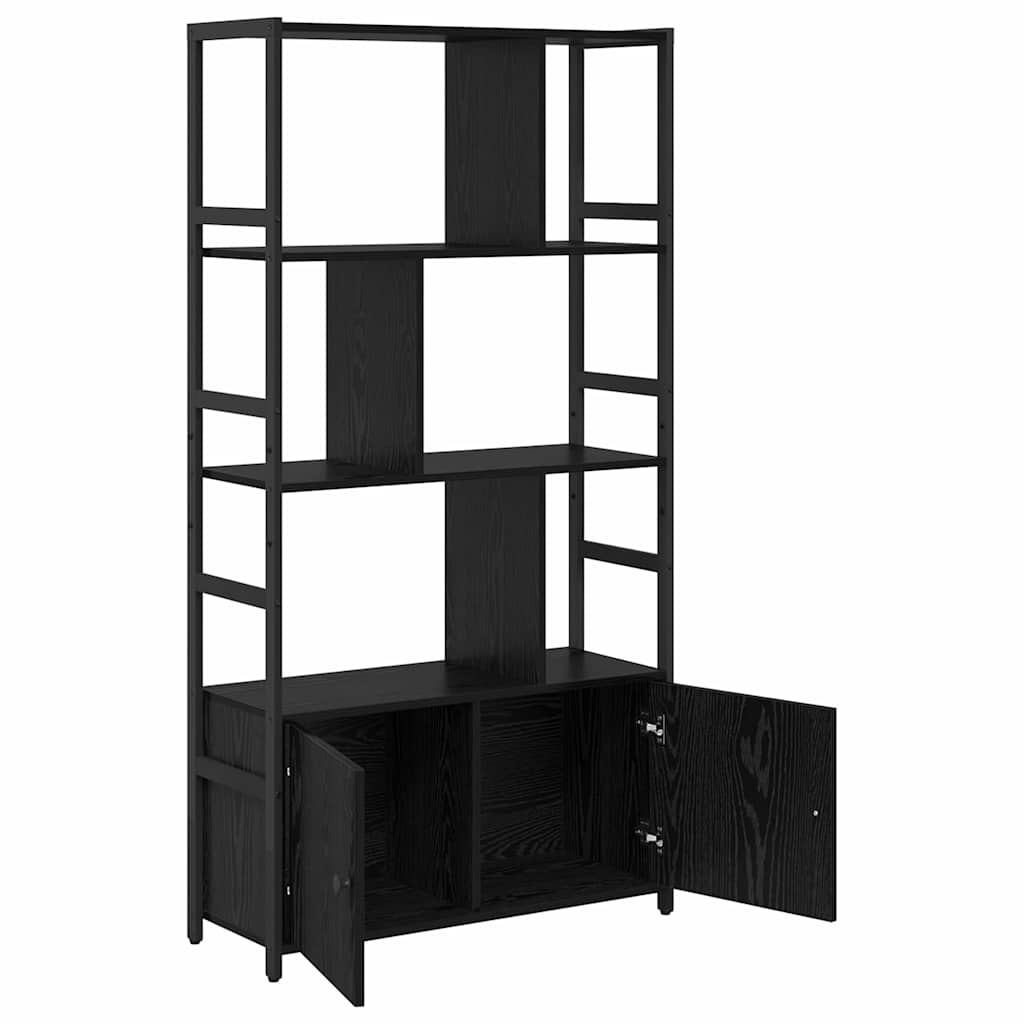 Étagère Chêne noir 80 x 30 x 155,5 cm Bois d'ingénierie