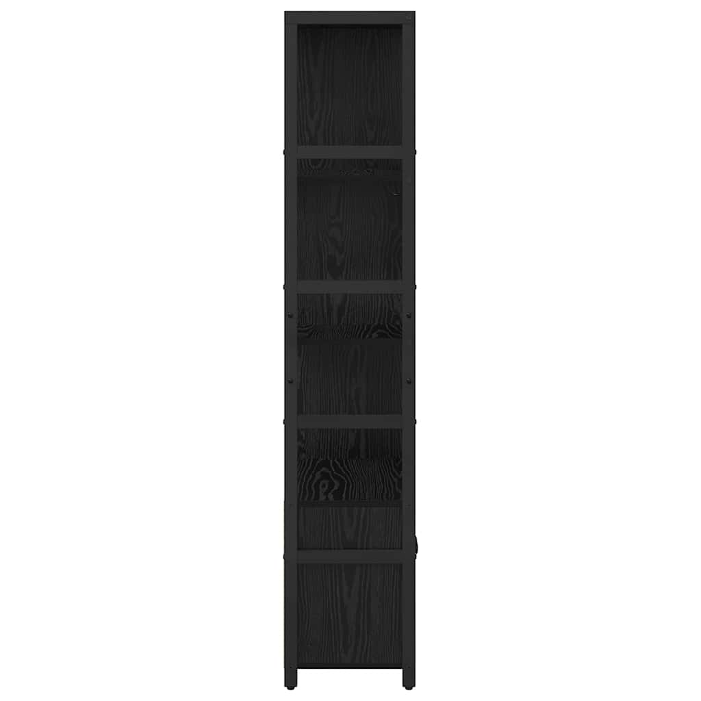 Étagère Chêne noir 80 x 30 x 155,5 cm Bois d'ingénierie