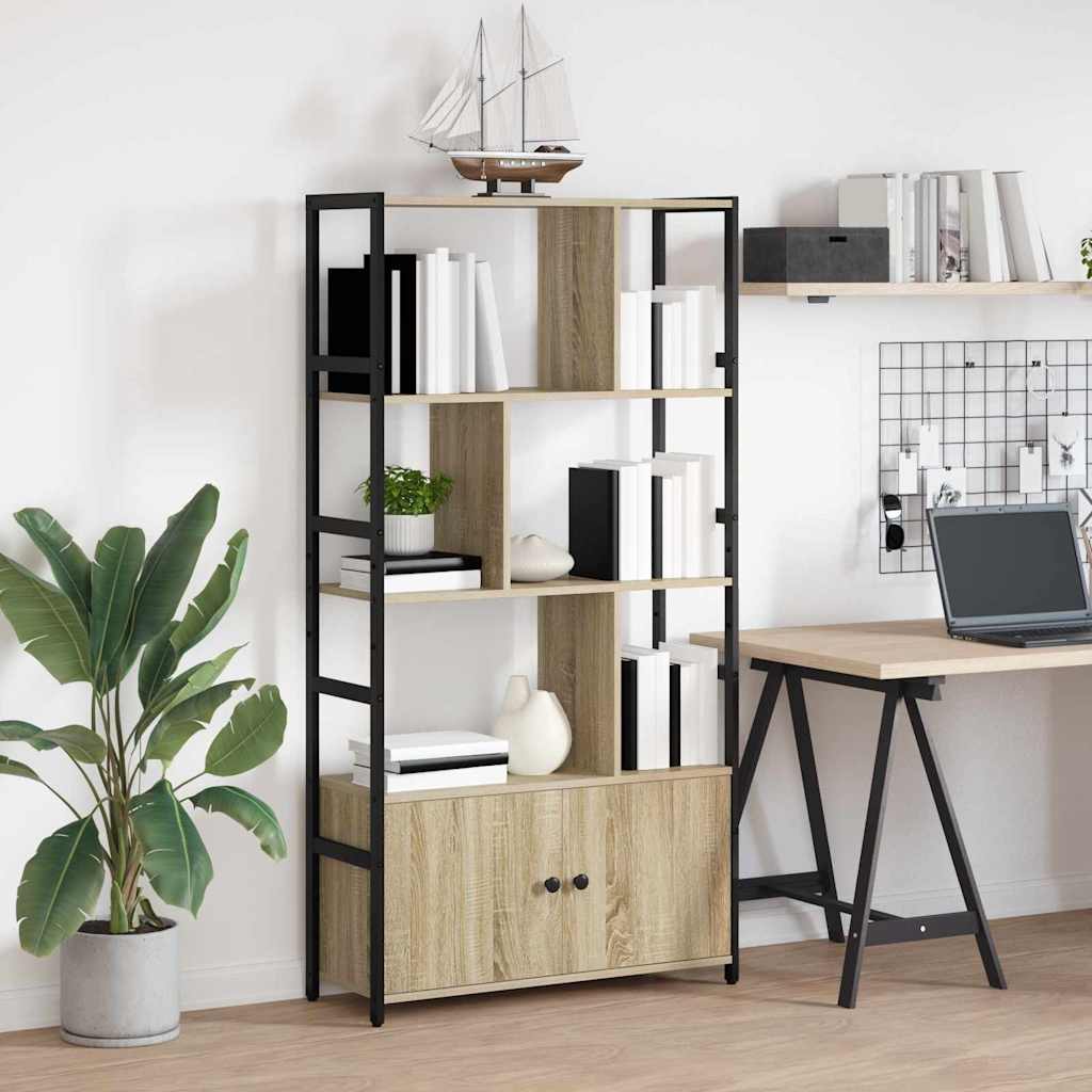 Étagère Chêne sonoma 80 x 30 x 155.5 cm Bois d'ingénierie - XIOS