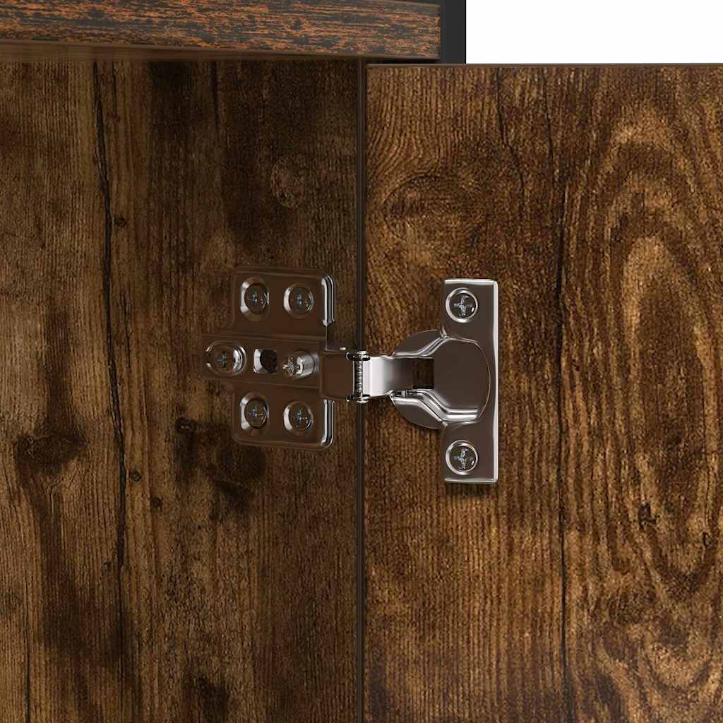 Étagère Chêne fumé 80 x 30 x 155,5 cm Bois d'ingénierie