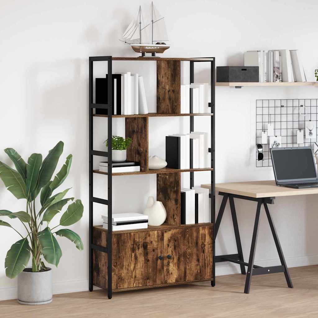 Étagère Chêne fumé 80 x 30 x 155,5 cm Bois d'ingénierie
