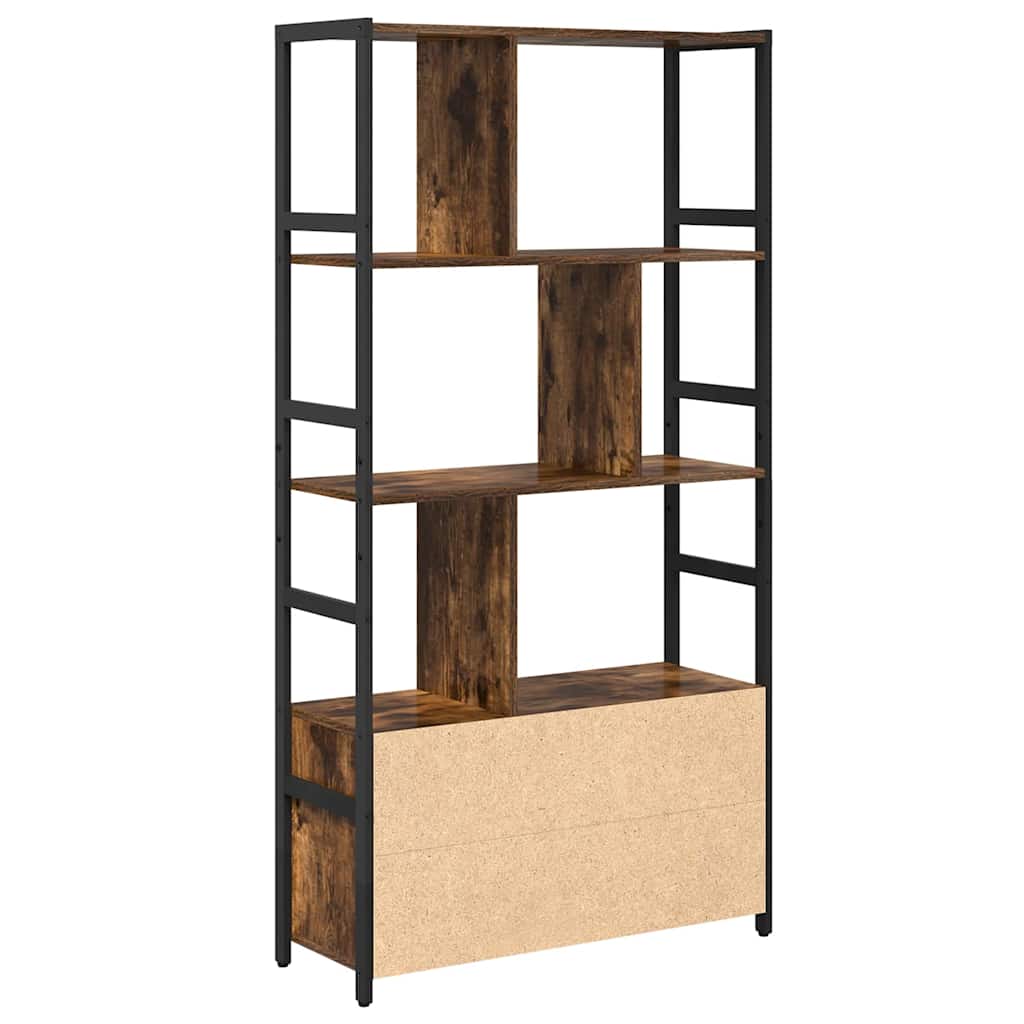 Étagère Chêne fumé 80 x 30 x 155,5 cm Bois d'ingénierie