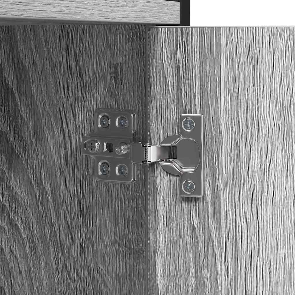 Étagère Sonoma gris 80 x 30 x 155.5 cm Bois d'ingénierie - XIOS