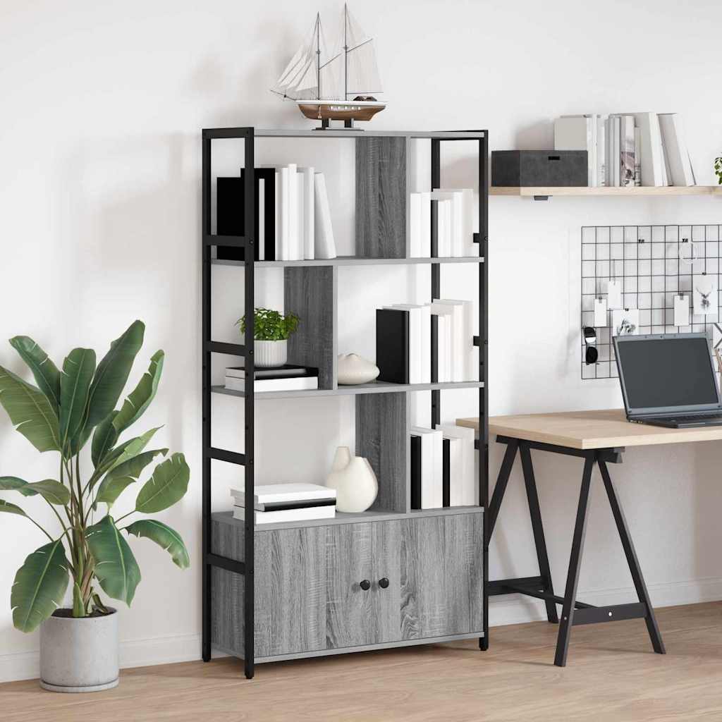 Étagère Sonoma gris 80 x 30 x 155,5 cm Bois d'ingénierie - XIOS