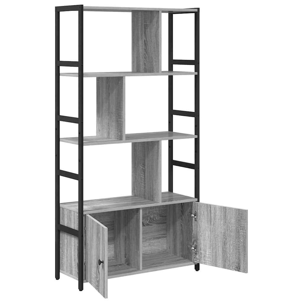 Étagère Sonoma gris 80 x 30 x 155,5 cm Bois d'ingénierie - XIOS