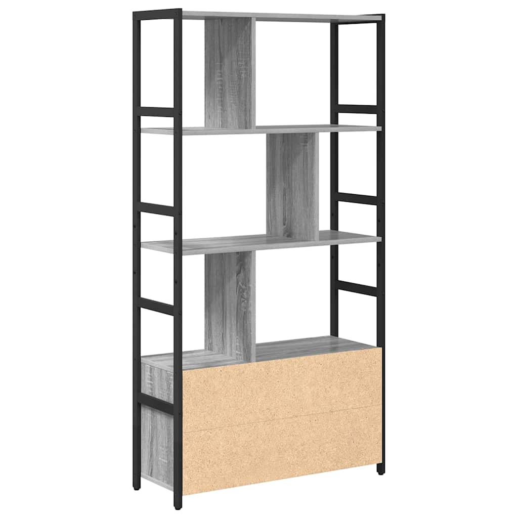 Étagère Sonoma gris 80 x 30 x 155,5 cm Bois d'ingénierie - XIOS