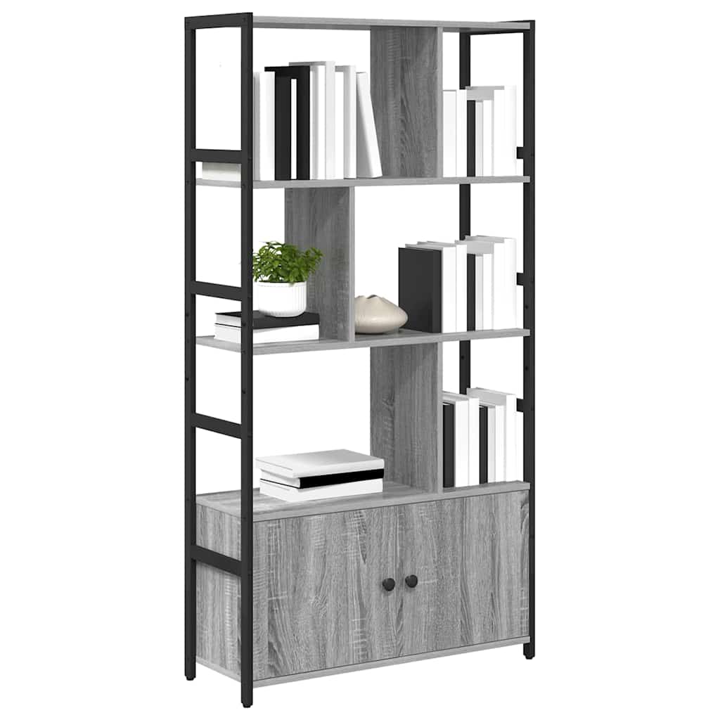 Étagère Sonoma gris 80 x 30 x 155,5 cm Bois d'ingénierie - XIOS