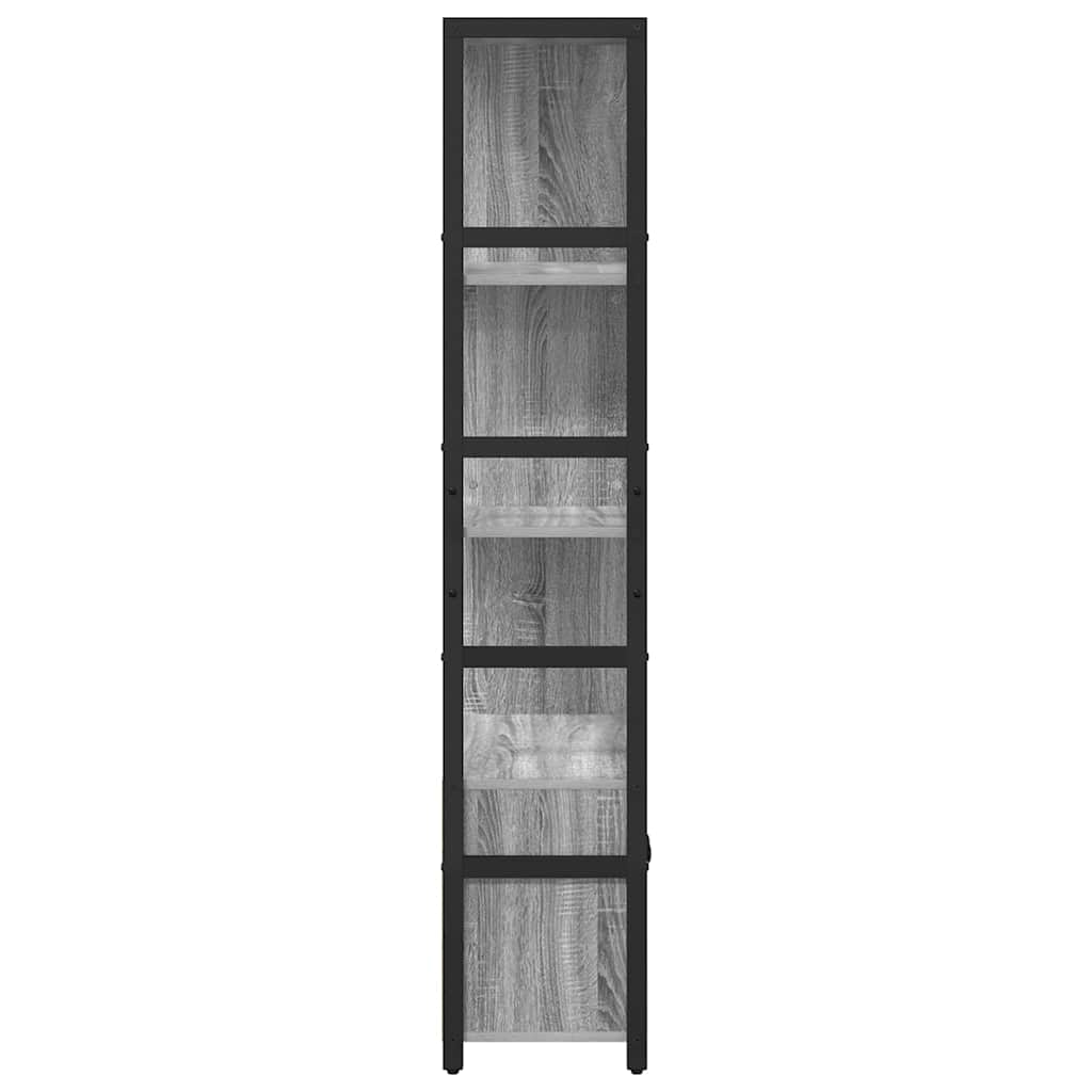 Étagère Sonoma gris 80 x 30 x 155,5 cm Bois d'ingénierie - XIOS