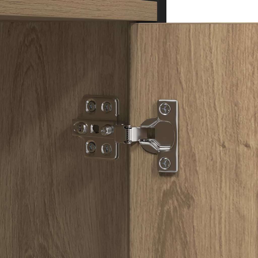 Étagère chêne artisanal 80 x 30 x 155.5 cm Bois d'ingénierie - XIOS