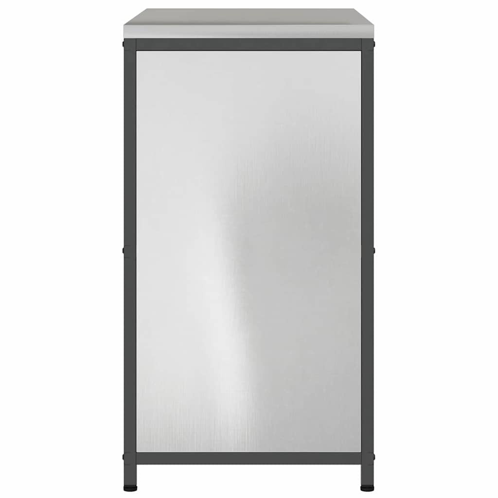 Meuble de rangement de cuisine HATTEM Argenté 90 x 50 x 92 cm - XIOS