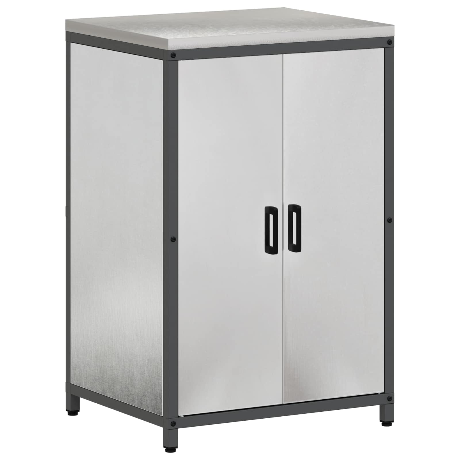 Meuble de rangement de cuisine HATTEM Argenté 60 x 50 x 92 cm - XIOS