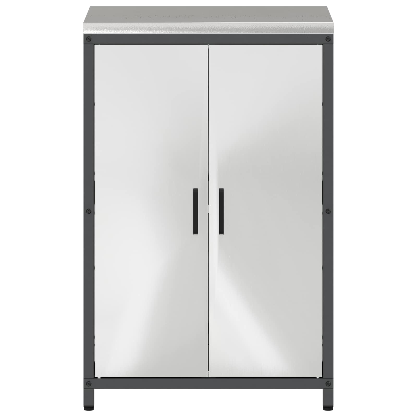 Meuble de rangement de cuisine HATTEM Argenté 60 x 50 x 92 cm - XIOS