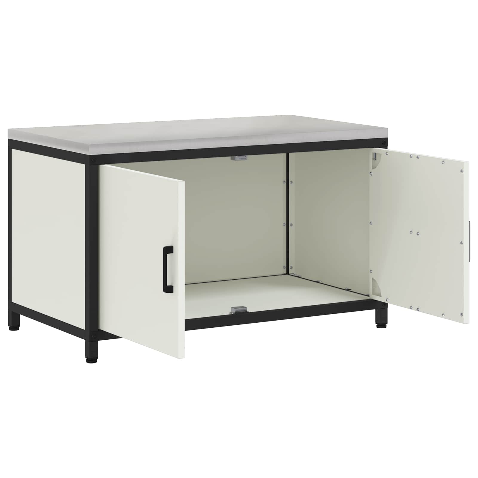 Meuble de rangement de cuisine HATTEM Blanc 90 x 50 x 53 cm - XIOS